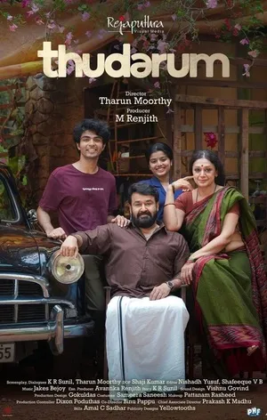 Thudarum 2025 Hindi Dual Audio WEB-DL 720p - 480p - 1080p HD Poster Download - Filmy4waps