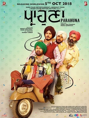 Parahuna 2018 Punjabi Movie pre-DVDRip x264 [700MB] HD Poster Download - Filmy4waps