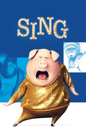 Sing (2016) Hindi Dual Audio 720p BluRay [860MB] HD Poster Download - Filmy4waps